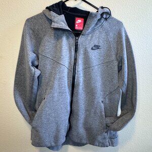 Nike Full Zip Hoodie Jacket Gray Women’s Size L Excellent Condition